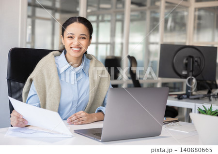 Happy female manager looking at camera Happy female manager looking at camera 140880665