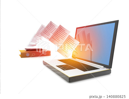File transfer. Data, File, Folders with paper files File transfer. Data, File, Folders with paper files 140880825