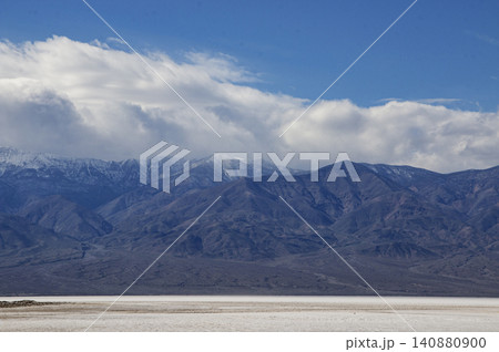Explore Death Valleys Mountian Landscapes and Salt Flats Below Sea Level 140880900