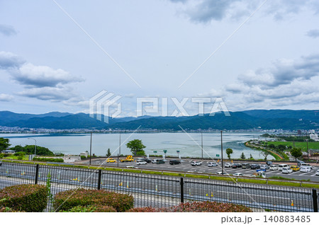 長野県諏訪湖サービスエリアからの諏訪湖 長野県諏訪湖サービスエリアからの諏訪湖 140883485