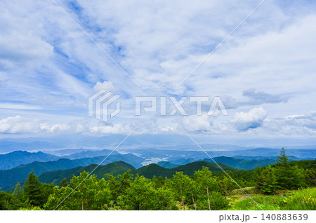 長野県美ヶ原の風景 140883639