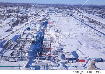 Oil refinery and petrochemical plant Oil refinery and petrochemical plant 140883968