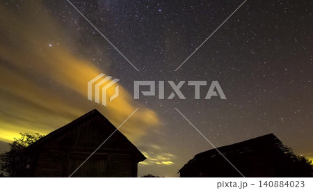 Timelapse Starry sky background video stars in night sky and Milky Way. Timelapse Starry sky background video stars in night sky and Milky Way. 140884023