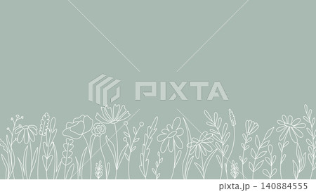 Universal botanical horizontal banner with copy space Universal botanical horizontal banner with copy space 140884555