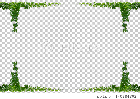 vine frame leaf vine circle Isolate on transparent background PNG file 140884802