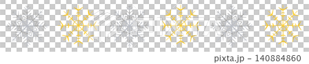 Classic silver and gold snowflake mixed line border decoration Classic silver and gold snowflake mixed line border decoration 140884860
