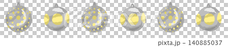 A line of gold Christmas ornaments with a neatly arranged diamond-shaped grid pattern. A line of gold Christmas ornaments with a neatly arranged diamond-shaped grid pattern. 140885037