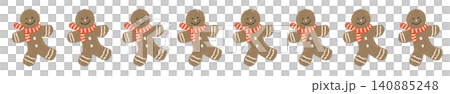 A gorgeous Christmas border featuring all variations of gingerbread cookies. A gorgeous Christmas border featuring all variations of gingerbread cookies. 140885248