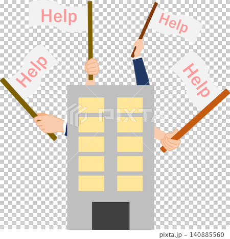 An illustration of someone struggling with work and seeking help. An illustration of someone struggling with work and seeking help. 140885560