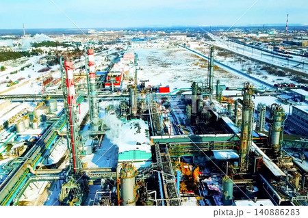 Oil refinery and petrochemical plant 140886283