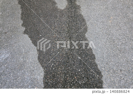 Urban Road Wet Patch - Textured Asphalt Surface Design Element Urban Road Wet Patch - Textured Asphalt Surface Design Element 140886824