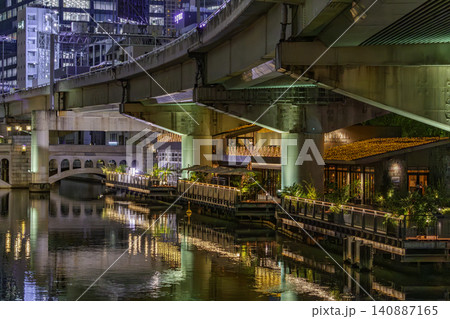 大阪夜景 中之島 中之島LOVE CENTRAL 大阪府大阪市 大阪夜景 中之島 中之島LOVE CENTRAL 大阪府大阪市 140887165