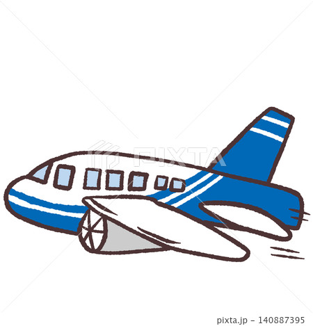 シンプルな飛行機のイラスト シンプルな飛行機のイラスト 140887395