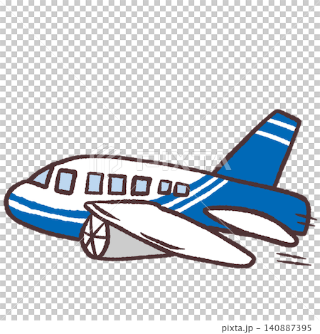 シンプルな飛行機のイラスト シンプルな飛行機のイラスト 140887395