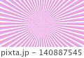 紫とピンクのサンバースト 140887545