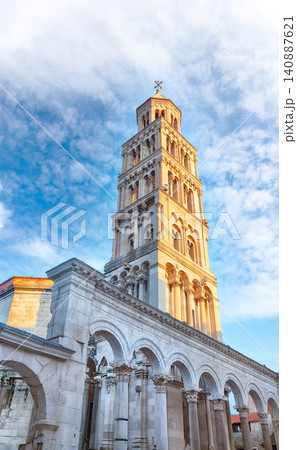 Amazing Diocletian Palace built for Emperor Diocletian in historic center of Split. Amazing Diocletian Palace built for Emperor Diocletian in historic center of Split. 140887621
