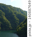 山に囲まれた湖 140887649