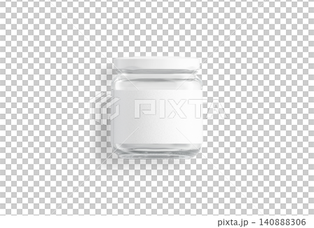 Blank small glass jar with white label mockup png, transparent background, 3d rendering. Empty translucent storage dishware mock up cut out. Clear jar with sticker for caviar or sauce template. Blank small glass jar with white label mockup png, transparent background, 3d rendering. Empty translucent storage dishware mock up cut out. Clear jar with sticker for caviar or sauce template. 140888306