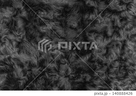 Black wool texture fur background dark soft material abstract surface pattern natural backdrop animal 140888426