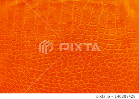 Orange Bright Abstract Pattern Leather Natural Background Material Texture Backdrop Structure Cracked Surface 140888429