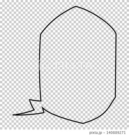 シンプルな吹き出し線 シンプルな吹き出し線 140889271