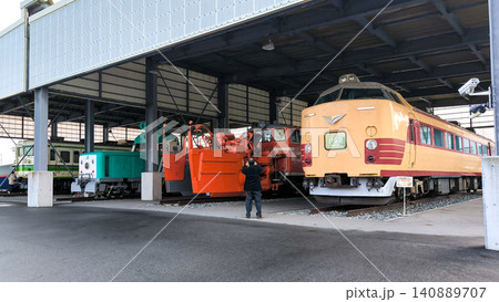 新津鉄道博物館に展示されている車両 140889707