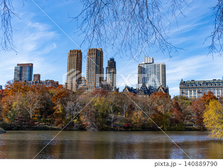 Autumn landscape. Nature fall landscape. Autumnal season in central park. Seasonal cityscape in autumn or fall season. Autumn beauty of nature. Nature in city park. Fall cityscape in park Autumn landscape. Nature fall landscape. Autumnal season in central park. Seasonal cityscape in autumn or fall season. Autumn beauty of nature. Nature in city park. Fall cityscape in park 140889790