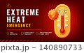 Extreme heat alert banner 140890733
