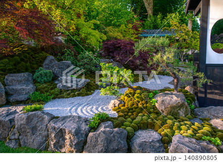 Part of Japanese garden at Chelsea Flower Show 2026 Part of Japanese garden at Chelsea Flower Show 2026 140890805