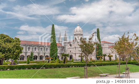 Mosteiro dos Jeronimos, located in the Belem district timelapse hyperlapse of Lisbon, Portugal. 140891005
