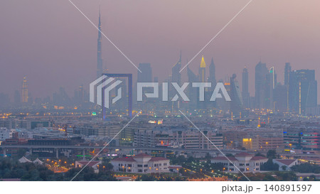 Dubai creek landscape day to night timelapse Dubai creek landscape day to night timelapse 140891597