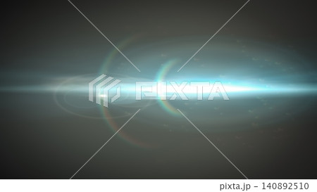 Bright lens flare effect with radiant light beams and rainbow halo on dark background Bright lens flare effect with radiant light beams and rainbow halo on dark background 140892510