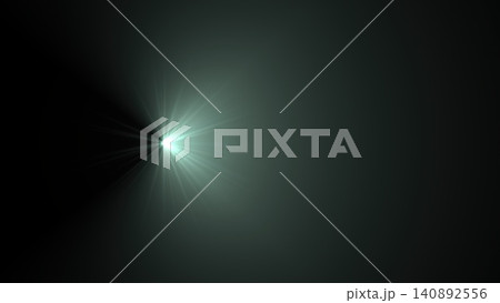 Abstract light burst on dark background with radiant glow and lens flare 140892556