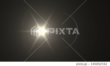 Bright solar flare with radiant light effect in dark space environment Bright solar flare with radiant light effect in dark space environment 140892582