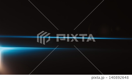 Mystical blue light horizon against dark background Mystical blue light horizon against dark background 140892648