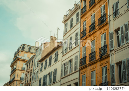 Charming european architecture with colorful facades and classic design Charming european architecture with colorful facades and classic design 140892774