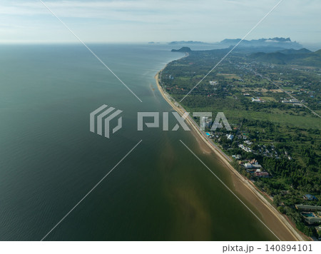 Aerial view landscape nature background,High angle view in Thailand Aerial view landscape nature background,High angle view in Thailand 140894101