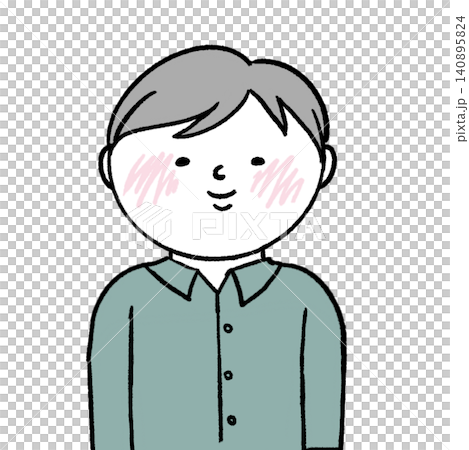 一位微笑的男人的插圖 一位微笑的男人的插圖 140895824