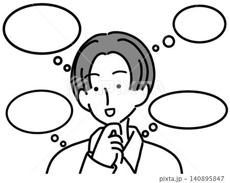 考え事　ひらめき 140895847