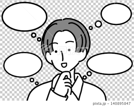 考え事　ひらめき 140895847