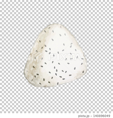 Rice ball (onigiri) - watercolor illustration Rice ball (onigiri) - watercolor illustration 140896049