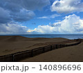 砂と海の境界線、自然のアート 140896696