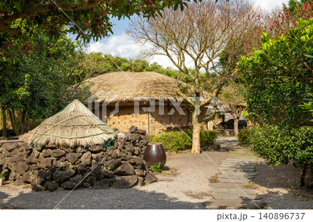 Traditional Houses of Jeju Island Traditional Houses of Jeju Island 140896737