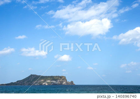 The scenery of Seongsan Ilchulbong on Jeju Island. The scenery of Seongsan Ilchulbong on Jeju Island. 140896740