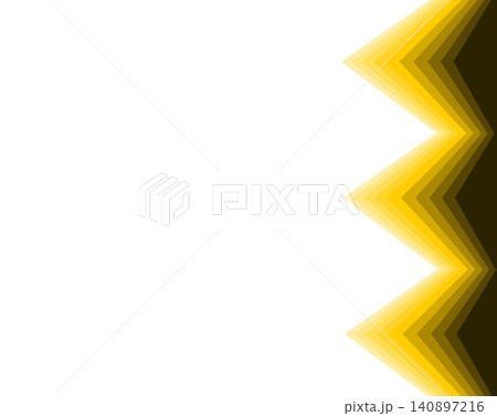 Abstract golden brown geometric border on right side on white background with copy space Abstract golden brown geometric border on right side on white background with copy space 140897216