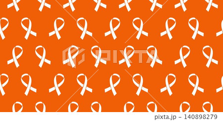 Flat Design Orange Ribbon Background Flat Design Orange Ribbon Background 140898279
