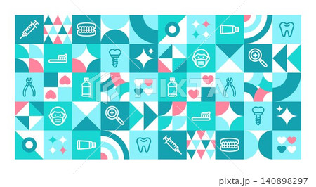 Dentistry background geometric Dentistry background geometric 140898297