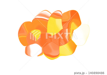Abstract fluid organic shape with glossy liquid marble swirl texture isolated Abstract fluid organic shape with glossy liquid marble swirl texture isolated 140898486
