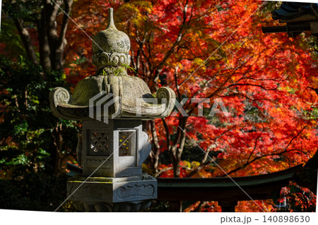 栗渓神社の紅葉 鳥取県鳥取市栗谷町 栗渓神社の紅葉 鳥取県鳥取市栗谷町 140898630