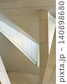 Modern building interior architecture with geometric lines and light 140898680